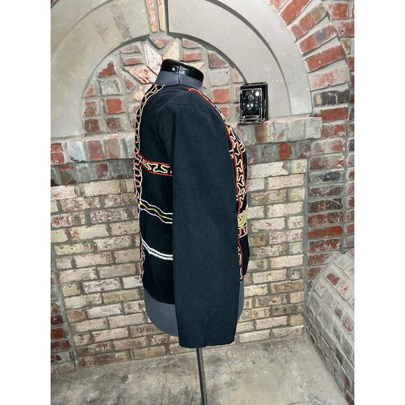 Jacket embroidered cat funky glass buttons - Picture 8 of 13